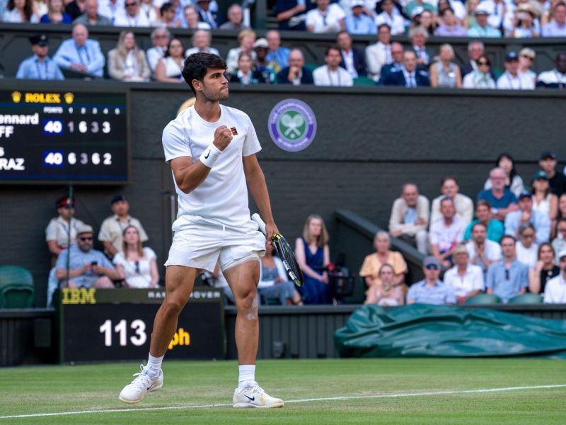 Alcaraz v osmino finala Wimbledona