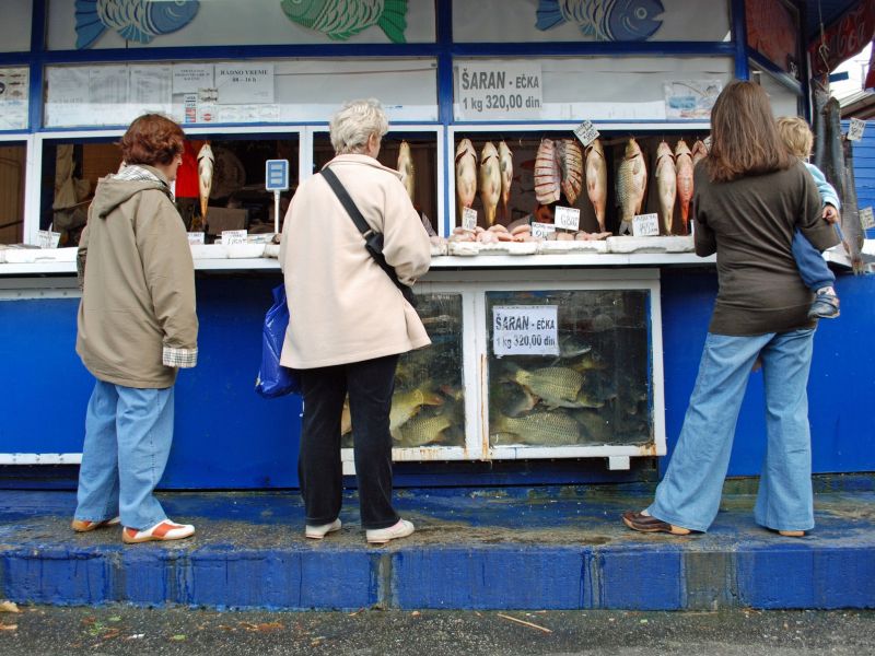 Več kot 70 odstotkov srbskih gospodinjstev živi od plače do plače