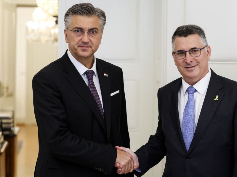 Izraelski zunanji minister v Zagrebu kritiziral države, ki so priznale Palestino (foto)