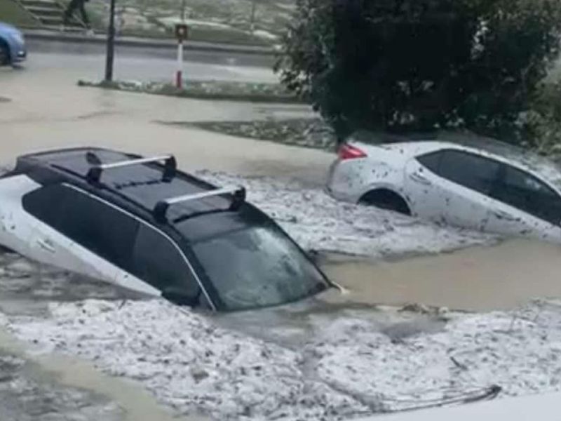 Katastrofa na Dolenjskem, poplavljena tudi dvorana košarkarjev Krke (foto)