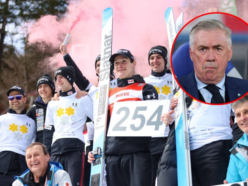Hrgoti Ancelotti pomaga pri vodenju naših skakalcev, razkritje navduši