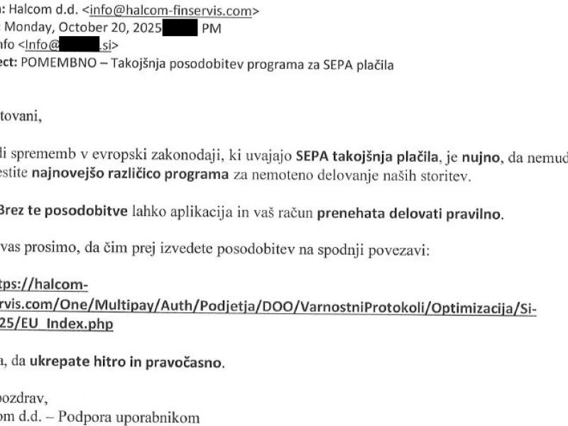 Spletni goljufi uporabnike e-bančnih storitev opeharili za milijon evrov