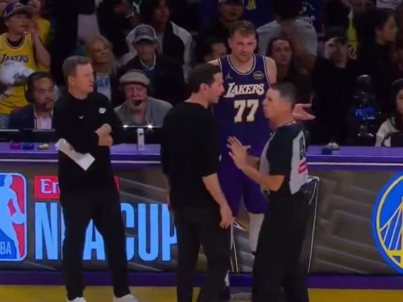 Dončić do sodnika, kar je naredil trener Lakersov, pa je osupnilo vse