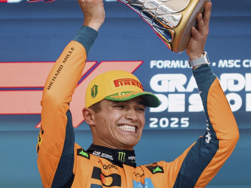 Naslov v formuli ena se vse bolj nagiba k Landu Norrisu