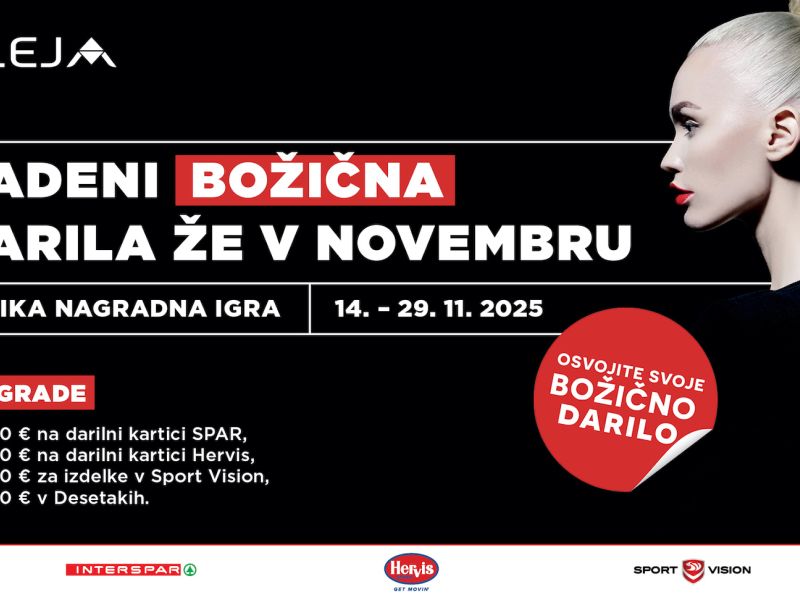 V Alejo in Citypark na prižig prazničnih luči ter ugodnosti črnega petka