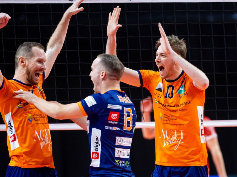 Evforija v Tivoliju – ACH Volley še korak bližje ligi prvakov