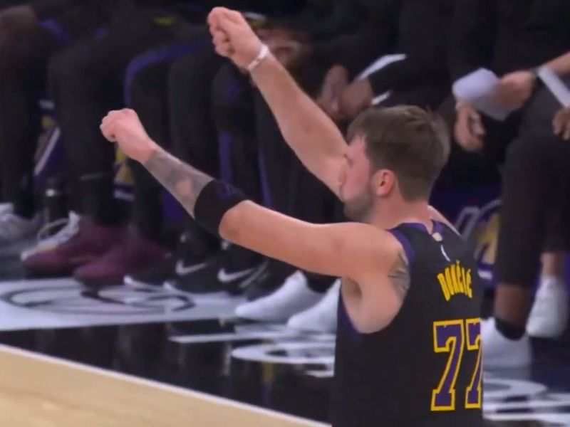 Dončić z zabavnim razkritjem: Zato sem proslavljal kot ribič (video)