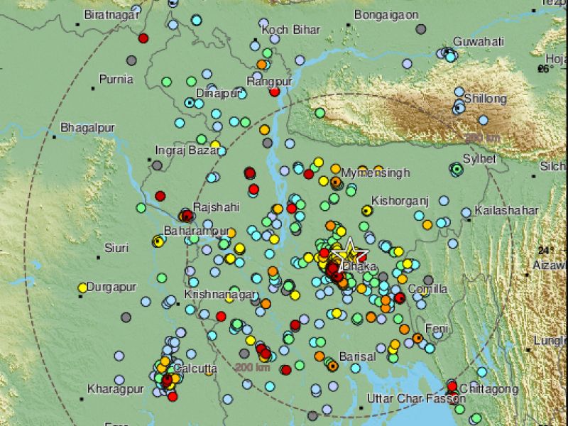 Potres v Bangladešu zahteval najmanj tri življenja