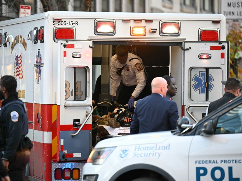 V bližini Bele hiše ustreljena pripadnika nacionalne garde