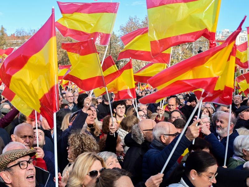 V Španiji več deset tisoč protestnikov zahtevalo odstop premierja Sancheza