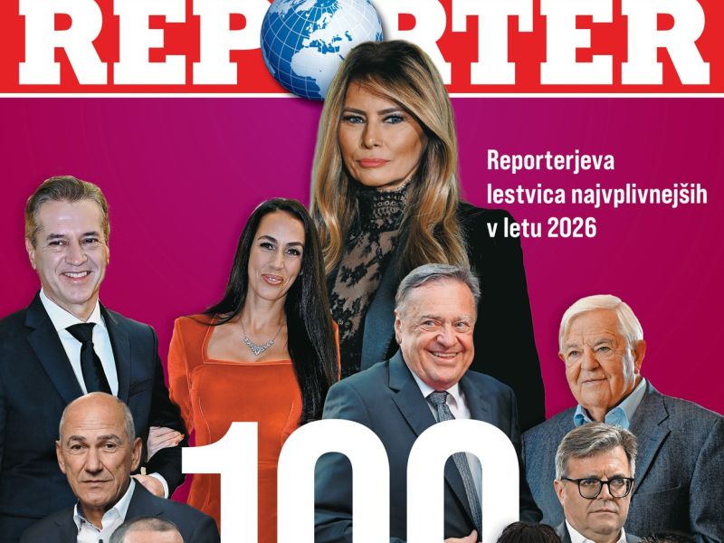 Kdo vse je na Reporterjevi lestvici 100 vplivnih Slovencev 2026 (SEZNAM)