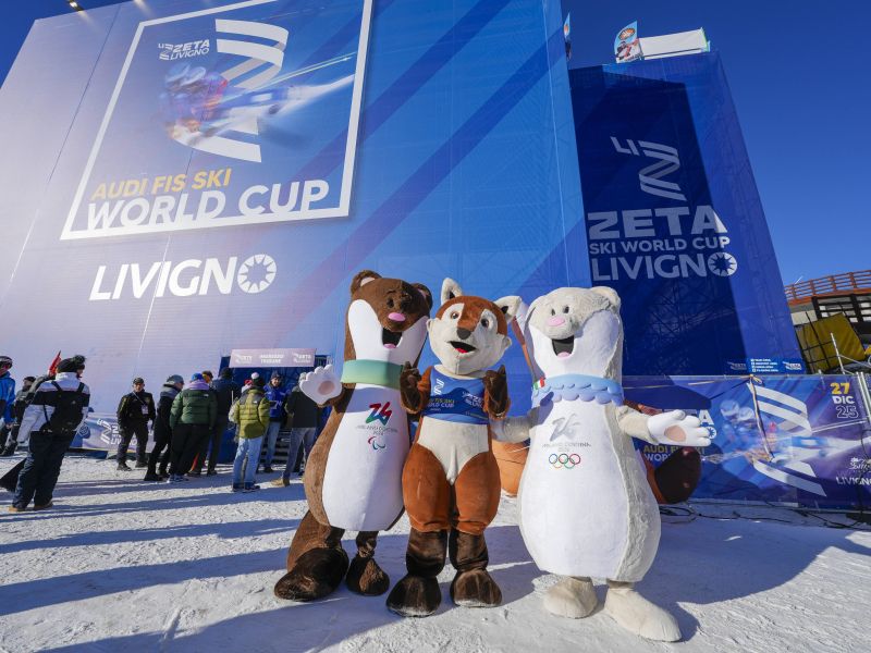 Maskoti OI Tina in Milo