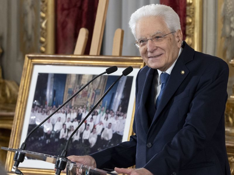Predsednik Sergio Mattarella zadovoljen pred OI: Svet gleda Italijo