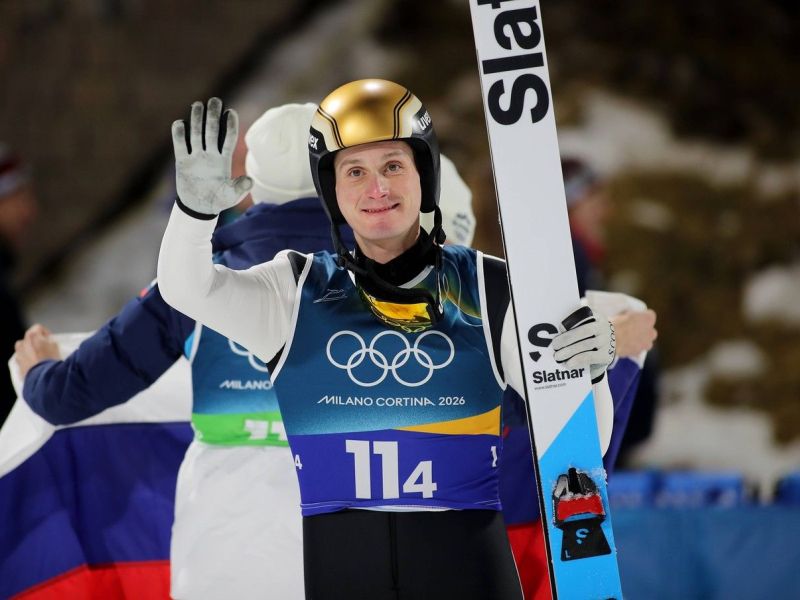 Poleg zlata sem najbolj vesel, ker ... Domen Prevc nasmejal vse in navdušil