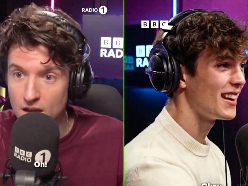 Slovensko zvezdo angleški radio šov klical živo na telefon, posnetek je hit