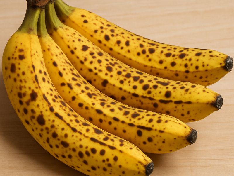 Banane s črnimi pikami: jih pojesti ali zavreči?
