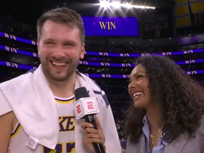 Dončić navdušil ameriško novinarko in pojasnil, kaj se je sploh zgodilo