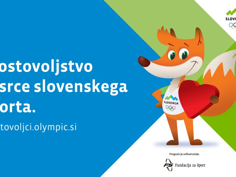 Olimpijski komite Slovenije vzpostavil nacionalno bazo prostovoljcev