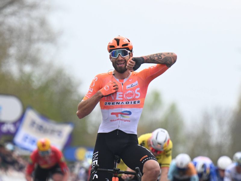 Ganna posolil rane Van Aertu, Slovenca pa takole