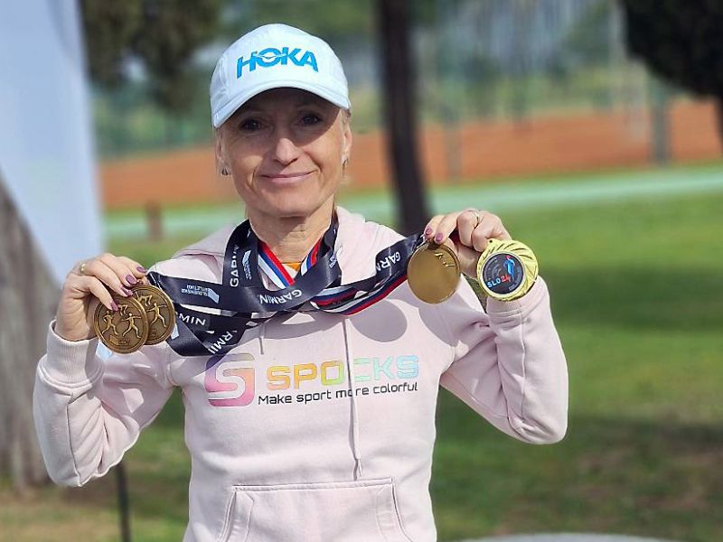 Nataša Robnik trikrat zlata