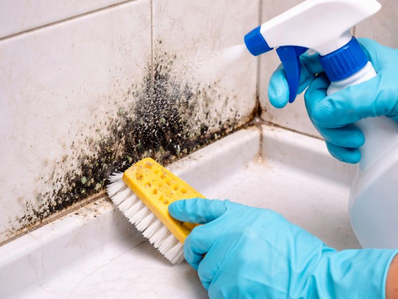 Plesen v tušu? Tako jo odstranite za vedno