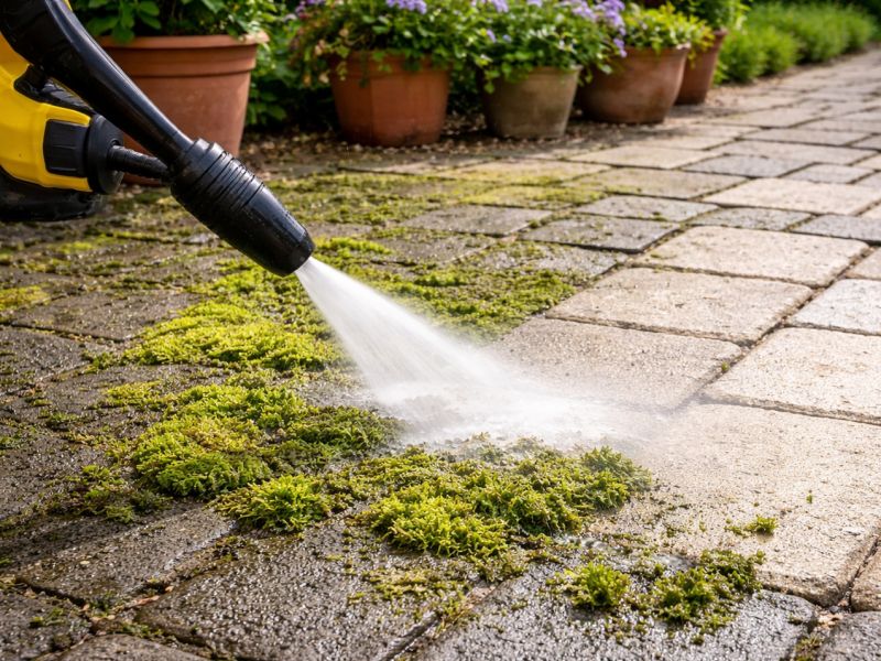 Napaka pri čiščenju terase, ki jo dela večina