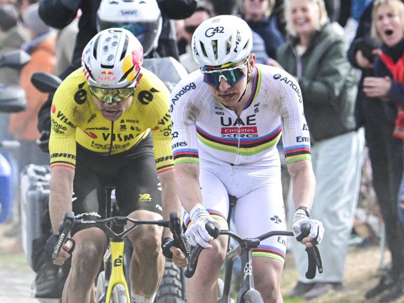 Van Aert že drugi, Seixas lovi zvezdnike, Pogačar povečuje prednost