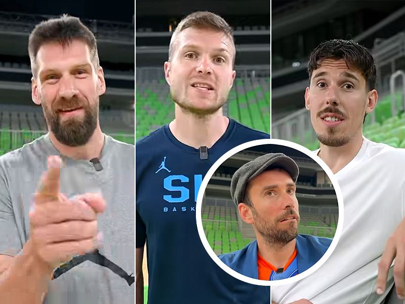 Gojko Ajkula in trije ambasadorji z drznim skečem 