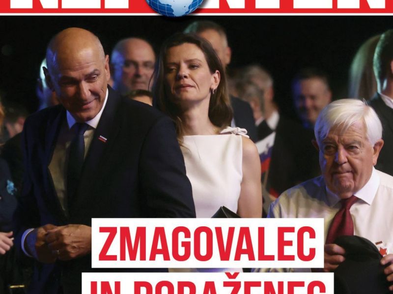 Zmagovalec in poraženec: Janša slavi, Kučan in levica pa v šoku