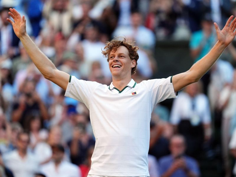 Sinner ubranil naslov v Wimbledonu, Zverev se je dobro upiral
