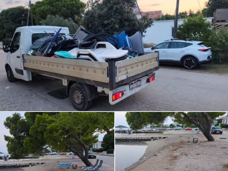 Konec rezervacij plaž: Hrvati začeli odstranjevati brisače in ležalnike