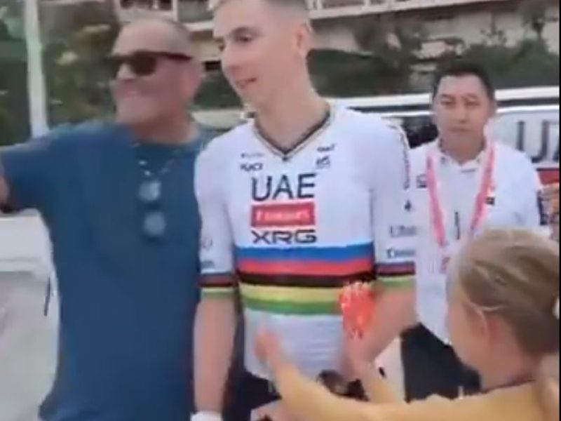 Kar je deklica naredila Pogačarju, je obkrožilo svet, njegova reakcija pa…