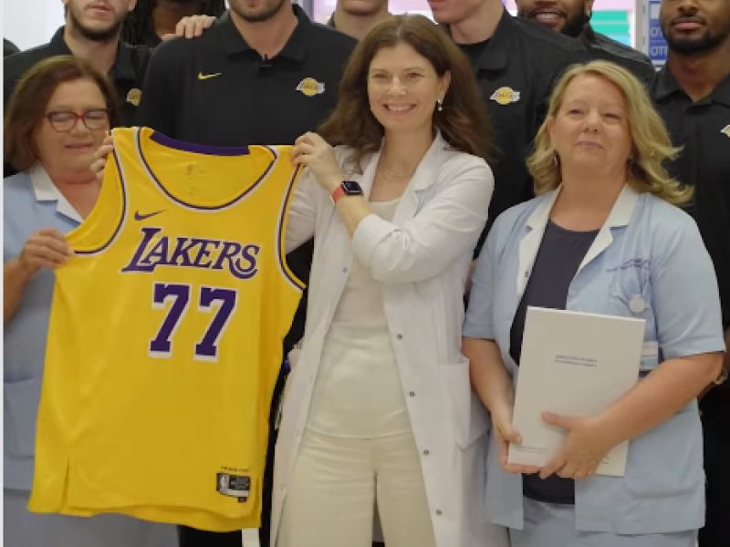Lakers pokazali Dončićeve skrivnosti iz ljubljanske bolnice, video do solz