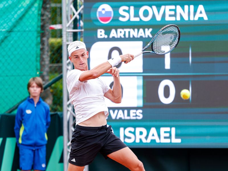 Slovenski tenisači pred zmago proti Izraelu