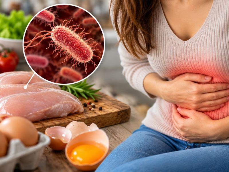 Salmonela se ne skriva le v jajcih, tako se lahko okužite