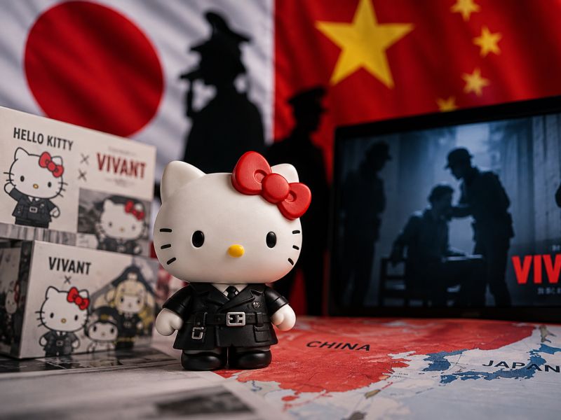 Celo hello kitty se je znašla sredi spora med kitajsko in japonsko