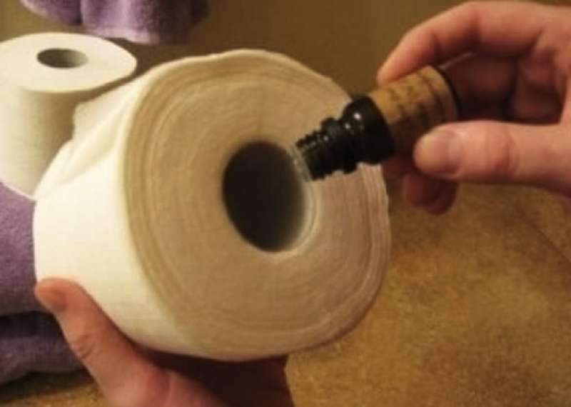 Za osvežitev zraka v kopalnici kapnite nekaj kapljic eteričnega olja v notranjost toaletnega papirja.