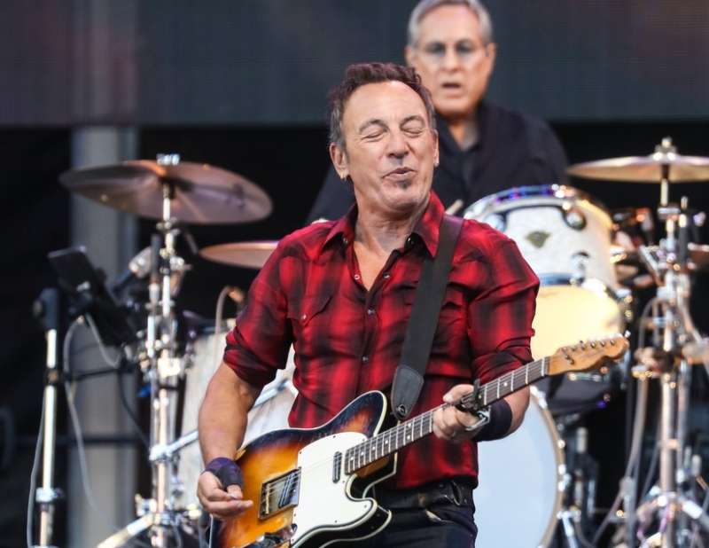 Bruce Springsteen na koncertu z E Street Band v AAMI Park, v Melbournu v Avstraliji.