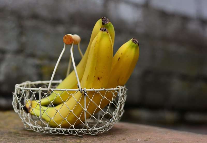 Banane vsebujejo vitamin A, B1, B2, B6, C in D, veliko kalija, magnezija, kalcija, fosforja, železa, joda in klora.