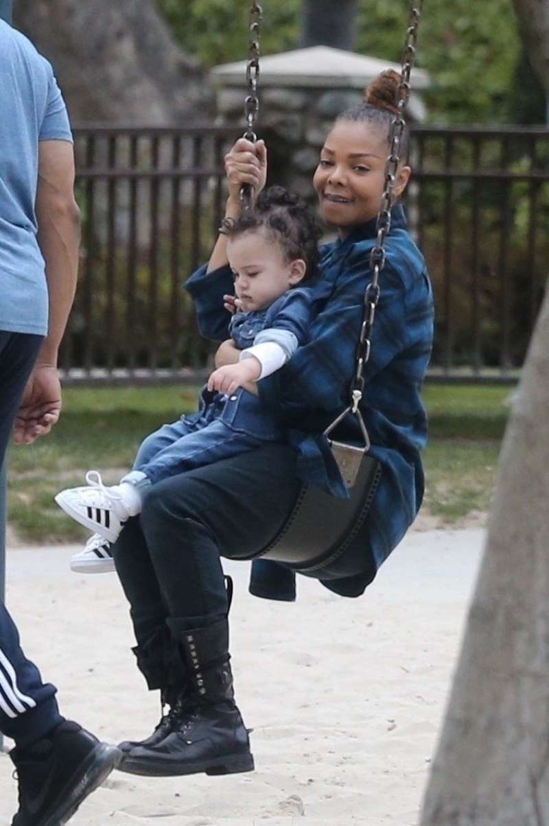 Janet Jackson uživa s svojim sinom.