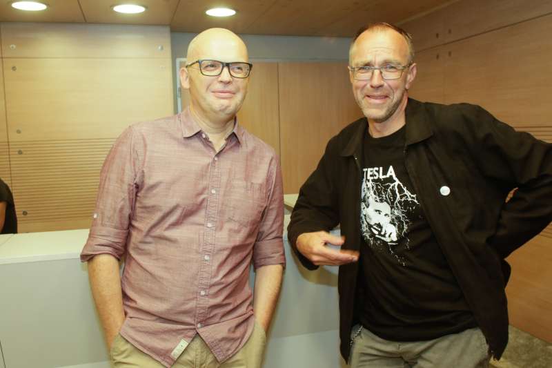 Programski direktor filmskega festivala Liffe in Festivala dokumentarnega filma Simon Popek ter glasbeni kritik in publicist Igor Bašin