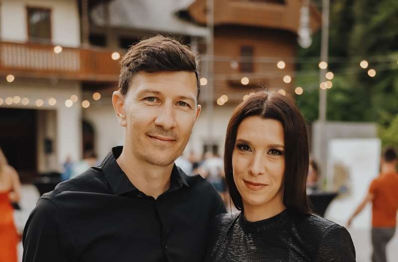 Košarkar Vladko Ilijavski in njegova žena, nekdanja košarkašica, Anja Vilfan Ilijevski