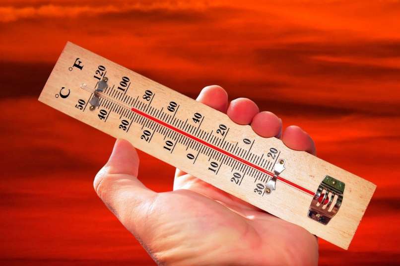 visoka temperatura, termometer, vročina