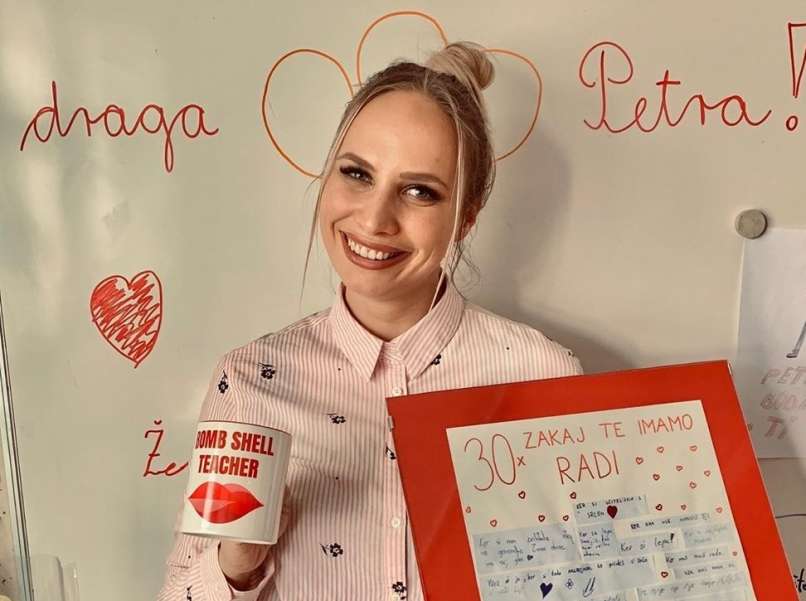 Petra Zore učiteljica pevka glasba karantena šola