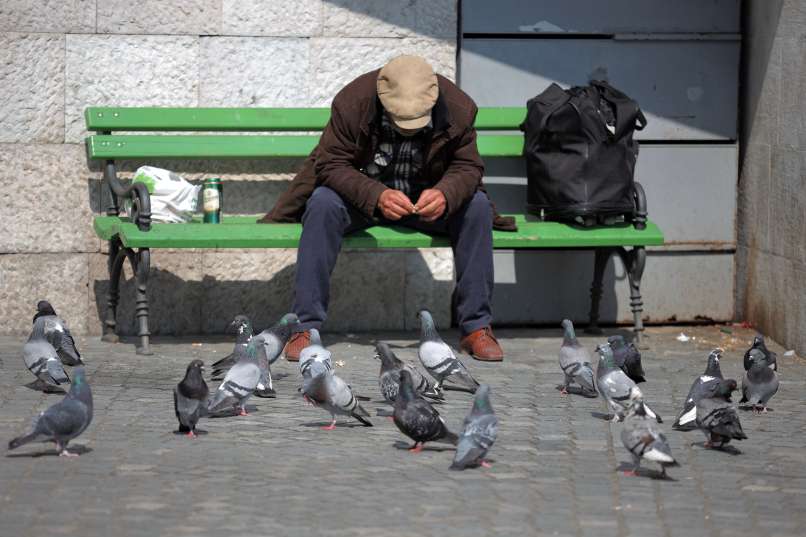 homeless man