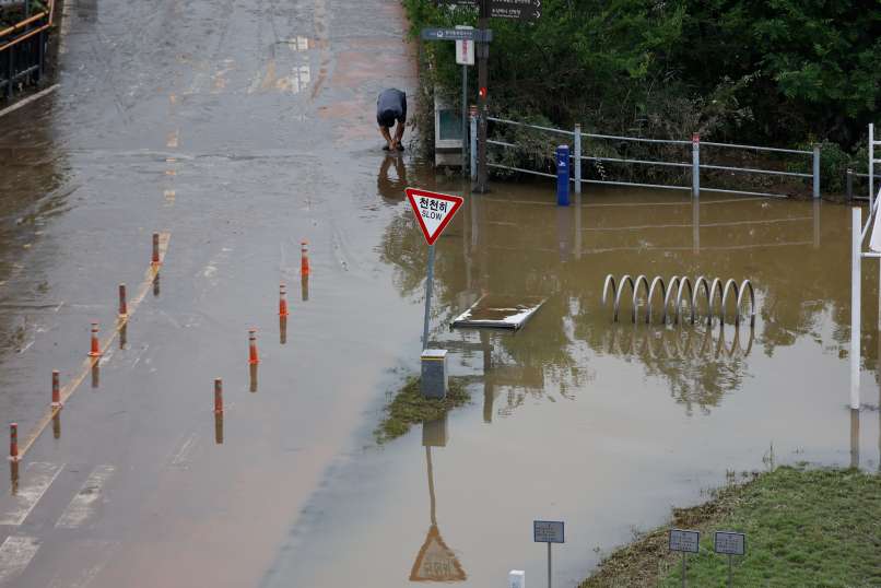 seul, južna-koreja, poplave, monsun