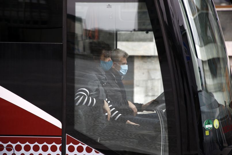 turistični-prevozniki, avtobus, kombi, protest-18.-12