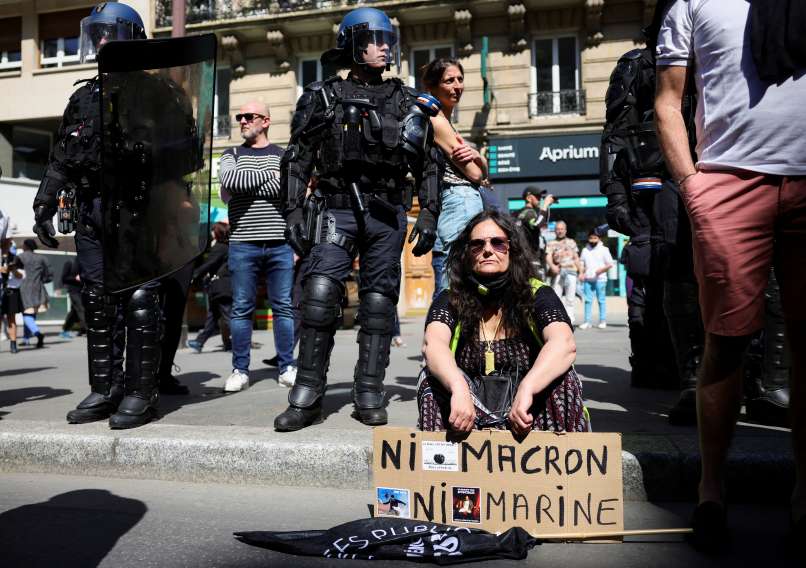 En France, des manifestations en vue des prochaines élections