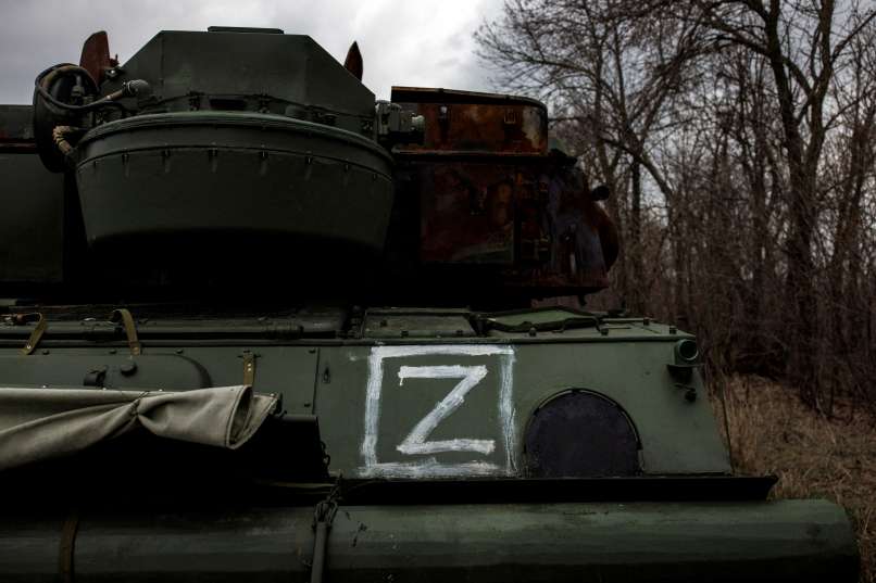 ruska vojska, ruski tank, črka Z