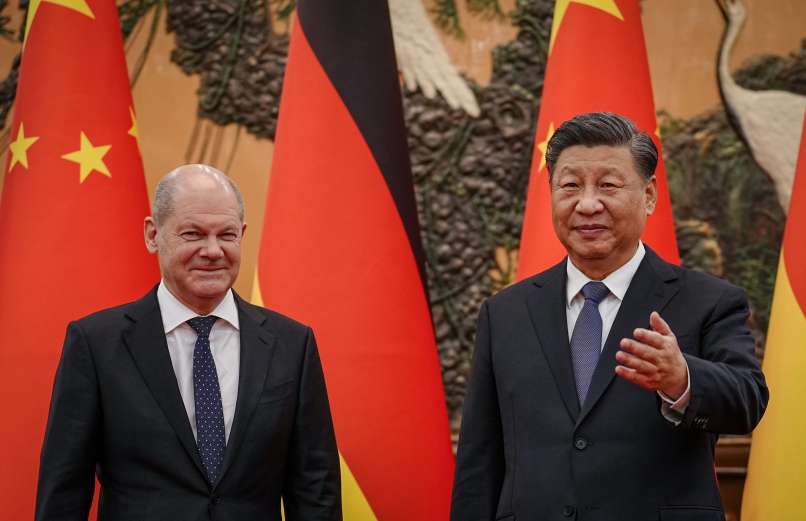 Bundeskanzlerin fordert China auf, Druck auf Putin auszuüben